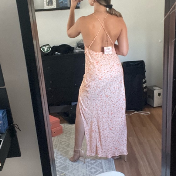 RESA Camille Slip Dress in Sandstone. From Jojo Fletcher Collab - Picture 6 of 7